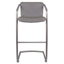 Indy PU Leather Bar Stool-Gray Set of 2