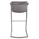 Indy PU Leather Bar Stool-Gray Set of 2