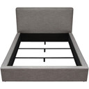 Cloud Sand Low Profile Queen Bed, Grey