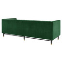 Devotion Channel Tufted Velvet Sofa, Emerald