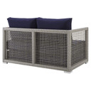 Aura Outdoor Patio Wicker Rattan Loveseat 1