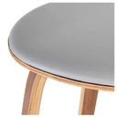 Cherner Premium Counter Stool in Grey Leather