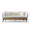 Chloe Cream Velvet Sofa