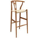 Amish Wood Bar Stool, Walnut