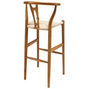 Amish Wood Bar Stool, Walnut