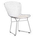 Wire Side Chair, White