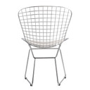 Wire Side Chair, White