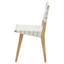 Risom Dining Chair, White & Natural