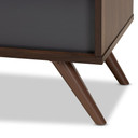 Nikko Gray and Walnut TV Stand