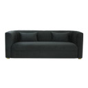 Vaile Black Velvet Sofa