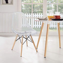 Pyramid Dining Side Chair, Clear
