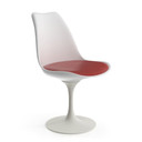 Pedestal Swivel Side Chair, Red Cushion