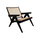 Chandigarh Lounge Chair, Black