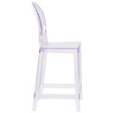 One More Please Ghost Counter Stool, Round Back