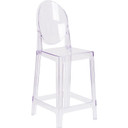 One More Please Ghost Counter Stool, Round Back