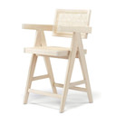 Jeanneret Design Counter Stool, Natural Oak