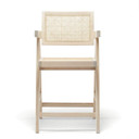 Jeanneret Design Counter Stool, Natural Oak