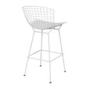 White Wire Bar Chair