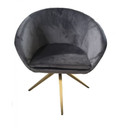 Yarni Velvet Dining Chair, Grey
