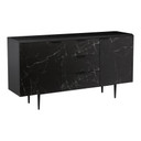 Medici Sideboard, Black Dark Ceramic Marble