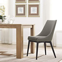 Viscount Fabric Dining Chair, Granite