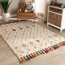 Cremello Hand Woven Wool Rug