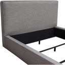 Cloud Sand Low Profile King Bed, Grey