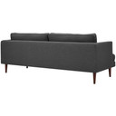 Agile Upholstered Fabric Sofa, Gray