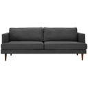 Agile Upholstered Fabric Sofa, Gray