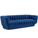 Enchanted Vertical Channel Tufted Sofa, Navy