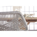 Loom Side Chair, Platinum Rope, Grey Fabric, Set of Two