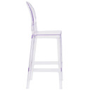 One More Please Ghost Bar Stool, Round Back