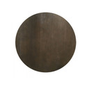 Drum Modern Concrete Brown Oak Round Coffee Table