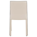 Gervin Recycled Leather Chair-Beige Set of 2