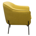 Status Accent Chair in Yellow Fabric
