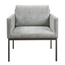 Canton Grey Velvet Chair