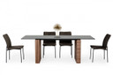 Kyle Dining Table, Walnut and Black Ceramic Top