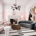 Seville Grey Velvet Sofa