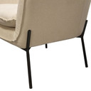 Status Accent Chair in Cream Fabric