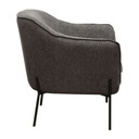 Status Accent Chair in Grey Fabric