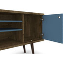 Libby Mid Century TV Stand, Line Brown Aqua, 53"