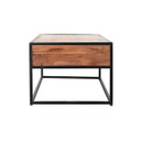 Misson 2 Drawer Industrial Metal Coffee Table