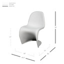 Groovy Molded PP Chair-White Set of 4