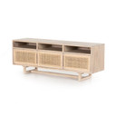 Carmelita Media Console, White Wash Mango