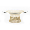 Premium Platner Wire Coffee Table, Gold