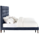 Eden Grey Velvet Bed in Queen Size