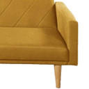Jessie Convertible Sofa With Chevron Pattern, Yellow
