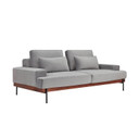 Mohave 86" Grey Velvet Sofa