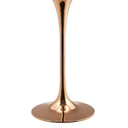 Pedestal Design 28” Wood Top Bar Table Rose Gold, White