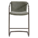 Indy Counter Stool Silver Frame Sage Green and Velvet Green, Set of 2